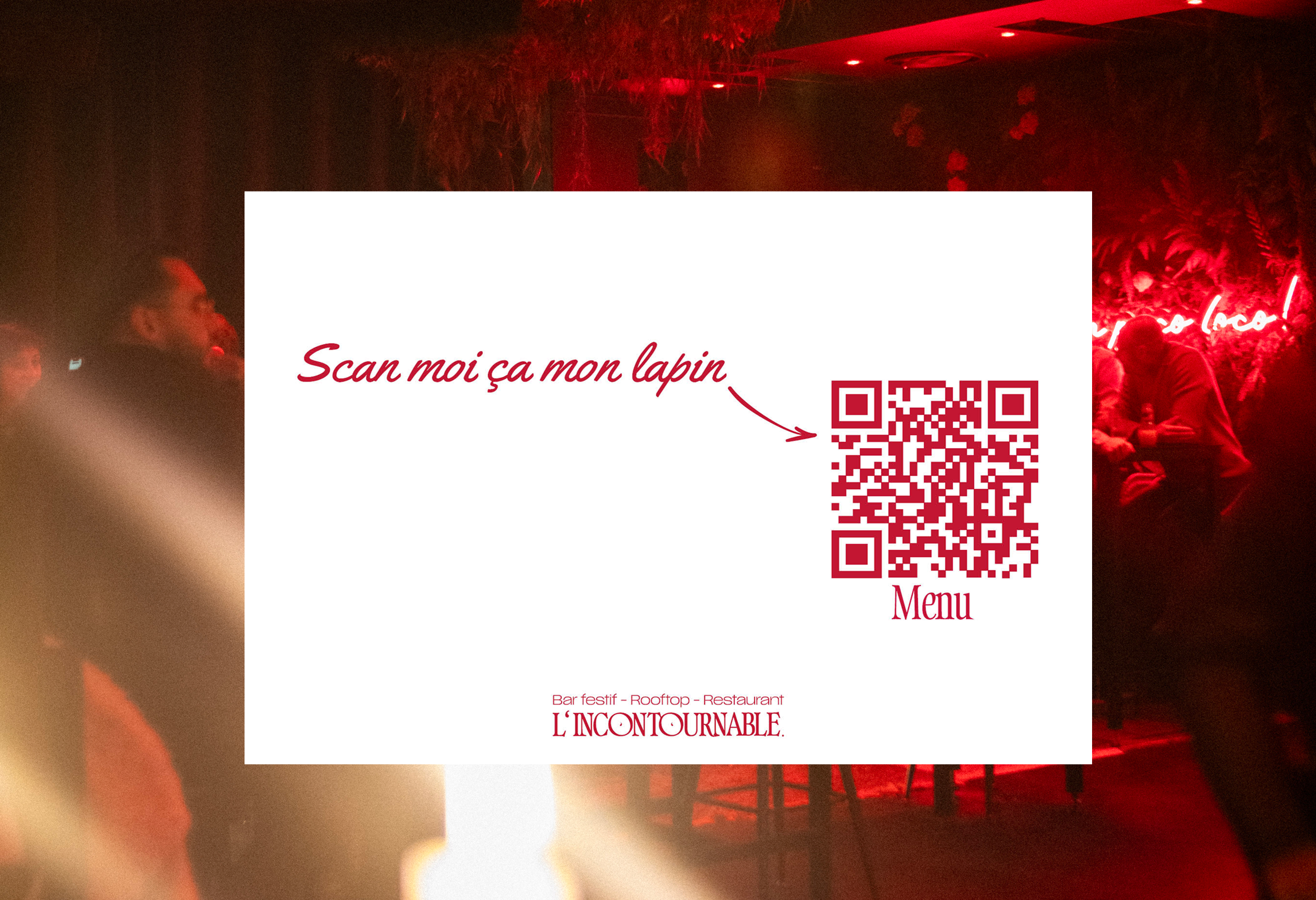 L'Incontournable - Carte postale QR code